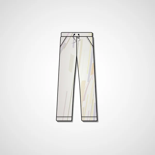 Abstraktní ilustrace na kalhoty — Stockový vektor
