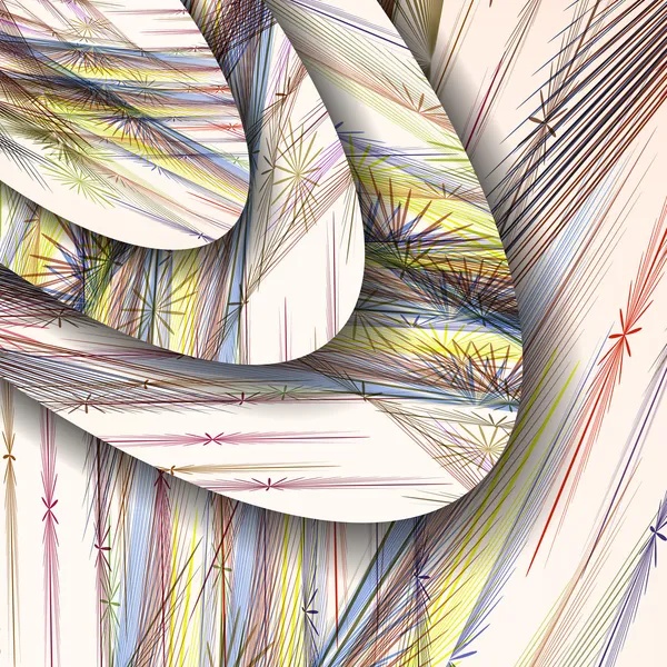 線の抽象的なパターン — ストックベクタ