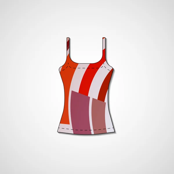 Abstracte illustratie op singlet — Stockvector