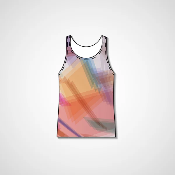 Abstracte illustratie op singlet — Stockvector