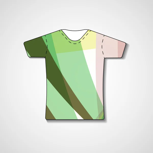 Abstracte illustratie op t-shirt — Stockvector