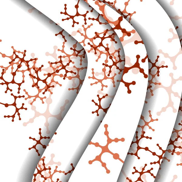 Illustrazione colorata del DNA — Vettoriale Stock