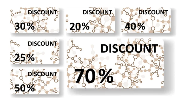 DNA kortingskaarten — Stockvector