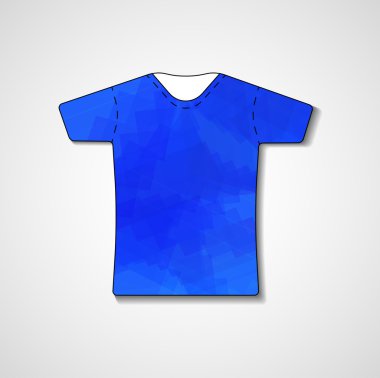 t-shirt üzerinde soyut resim