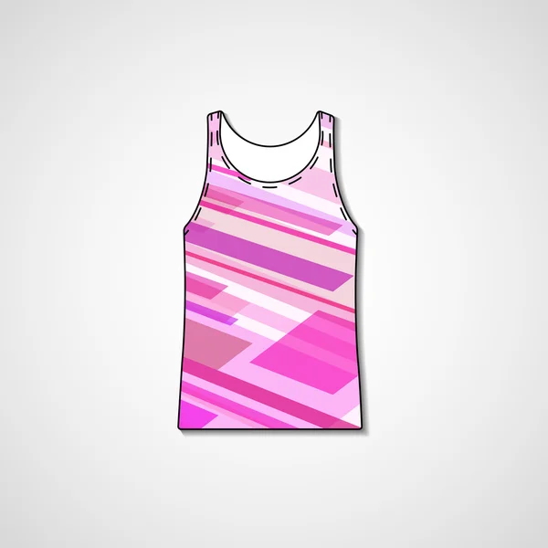 Abstracte illustratie op singlet — Stockvector