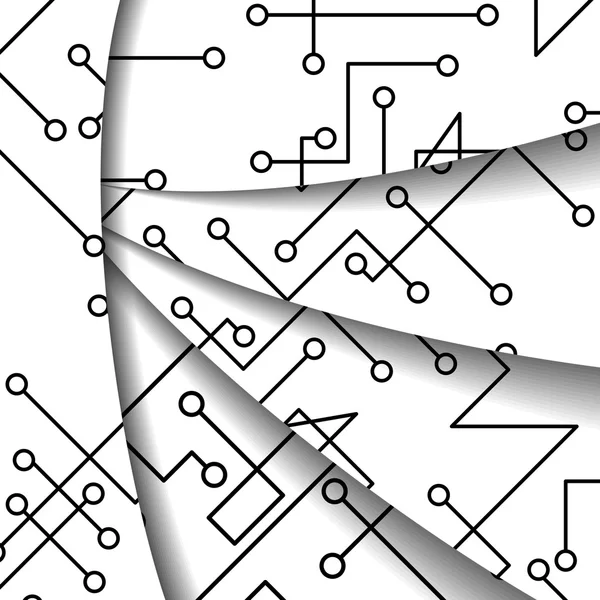 Illustrazione circuito stampato — Vettoriale Stock