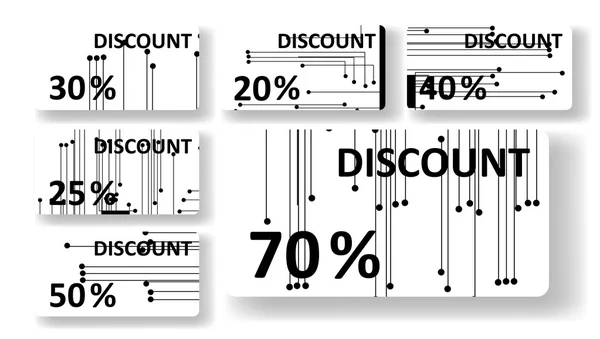 Circuito schede sconto — Vettoriale Stock