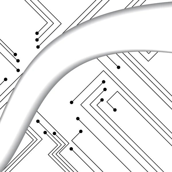 Illustrazione circuito stampato — Vettoriale Stock