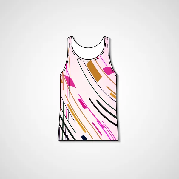 Abstracte illustratie op singlet — Stockvector