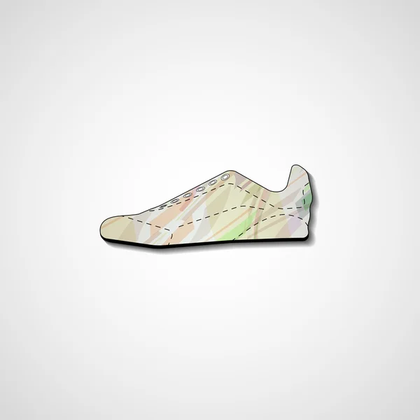 Abstracte illustratie op sneakers — Stockvector