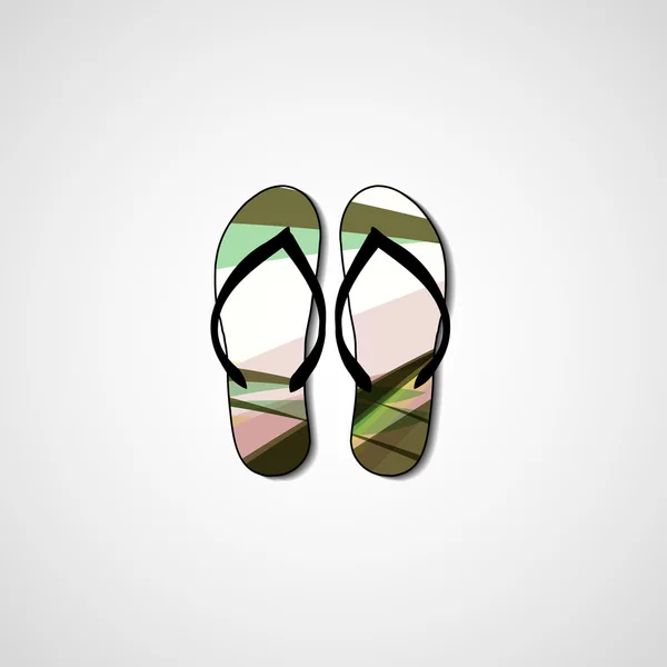 Abstracte illustratie op flip-flops — Stockvector