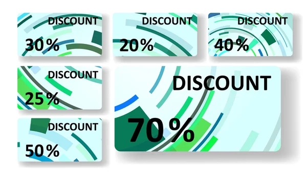 Abstract discount cards — Stock Vector