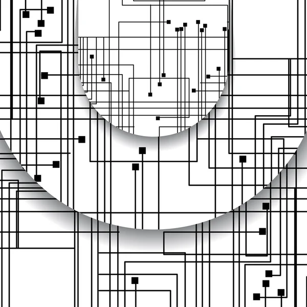 Illustration de carte de circuit — Image vectorielle