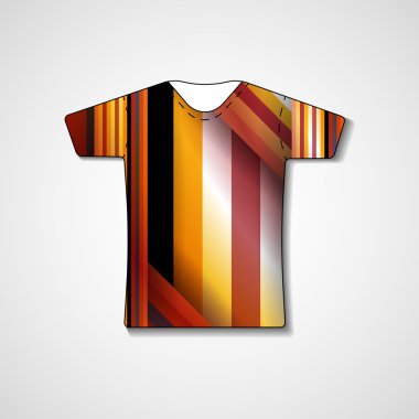 t-shirt üzerinde soyut resim