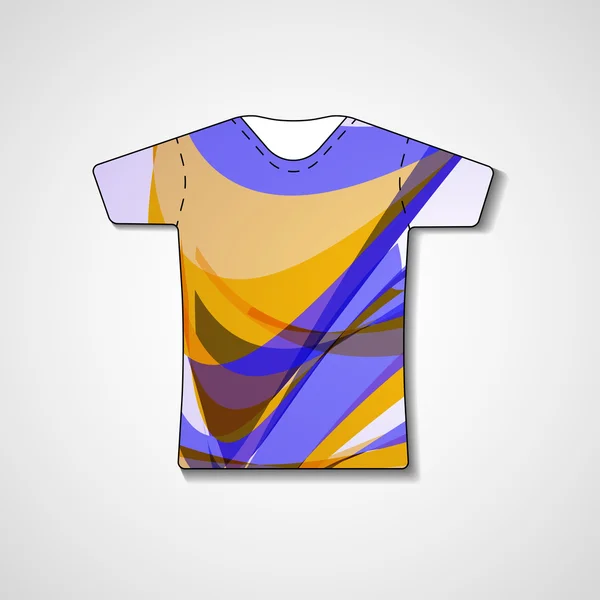 Ilustração abstrata na t-shirt — Vetor de Stock