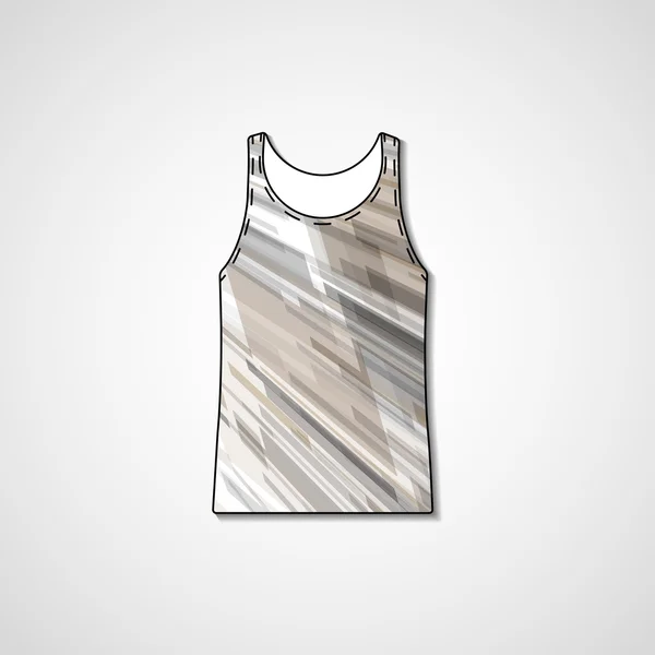 Abstract illustration on singlet — Stock Vector