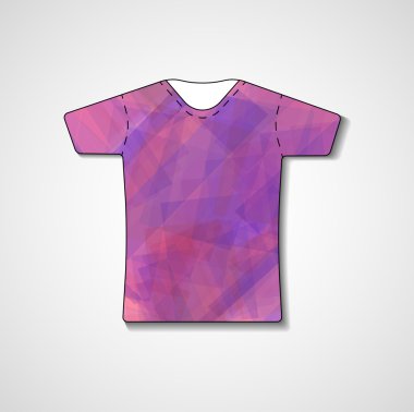 t-shirt üzerinde soyut resim