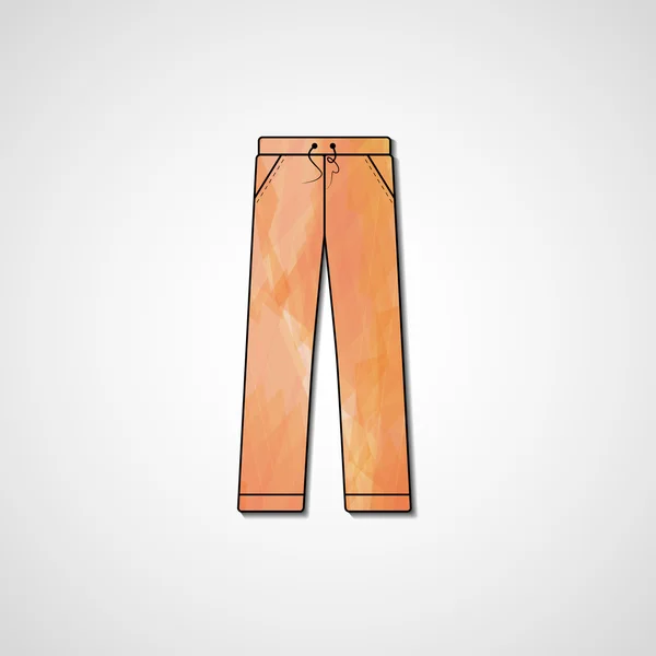 Illustration abstraite sur pantalon — Image vectorielle