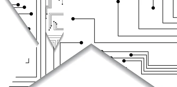 Leiterplattenabbildung — Stockvektor