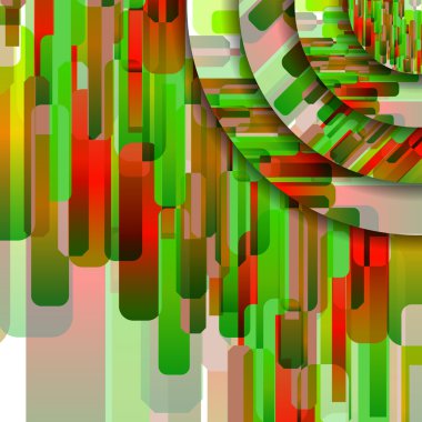 soyut renkli resimde