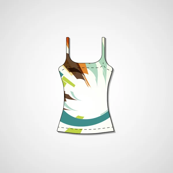 Abstract illustration on singlet — Stock Vector