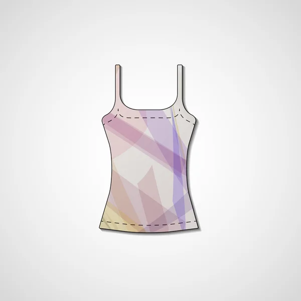 Abstrakta illustrationen på singlet — Stock vektor