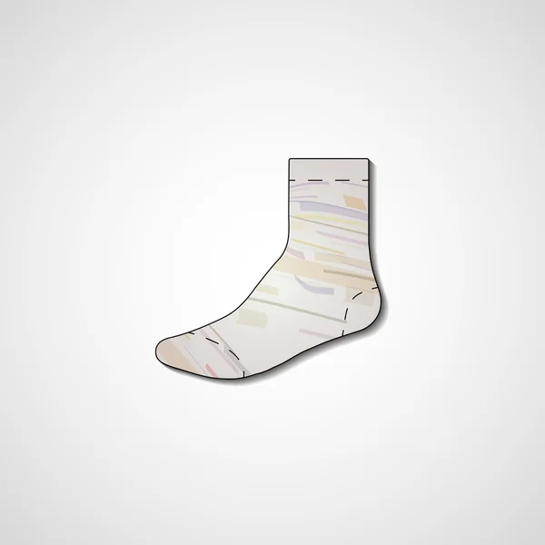 Illustration abstraite sur chaussette — Image vectorielle