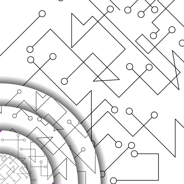 Illustration de carte de circuit — Image vectorielle