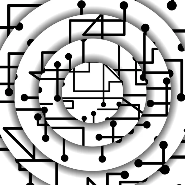 Illustrazione circuito stampato — Vettoriale Stock