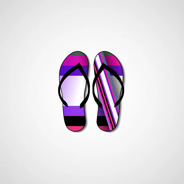 Abstracte illustratie op flip-flops — Stockvector