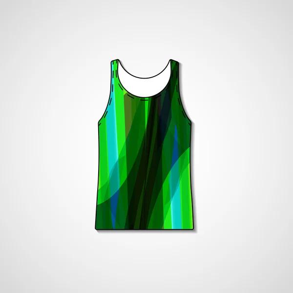 Abstract illustration on singlet — Stock Vector