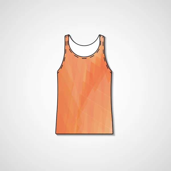 Abstracte illustratie op singlet — Stockvector