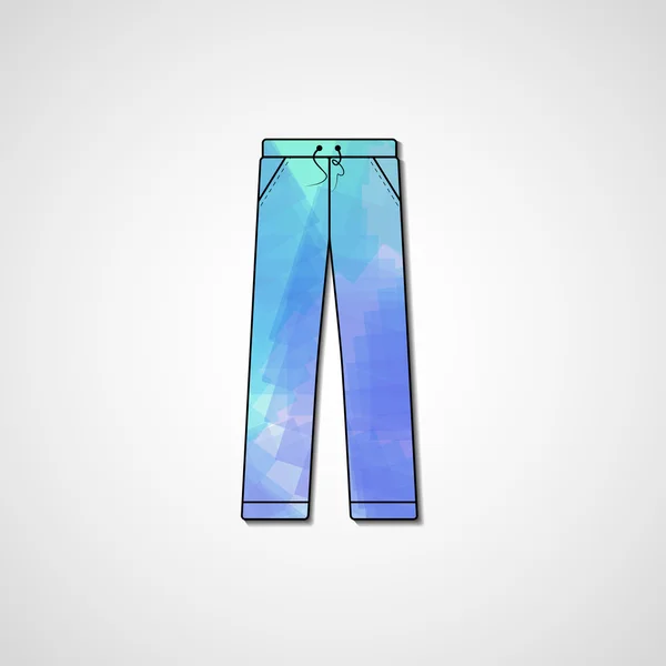 Illustration abstraite sur pantalon — Image vectorielle