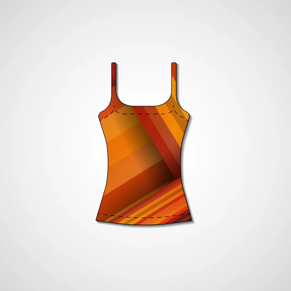 Abstract illustration on singlet — Stock Vector