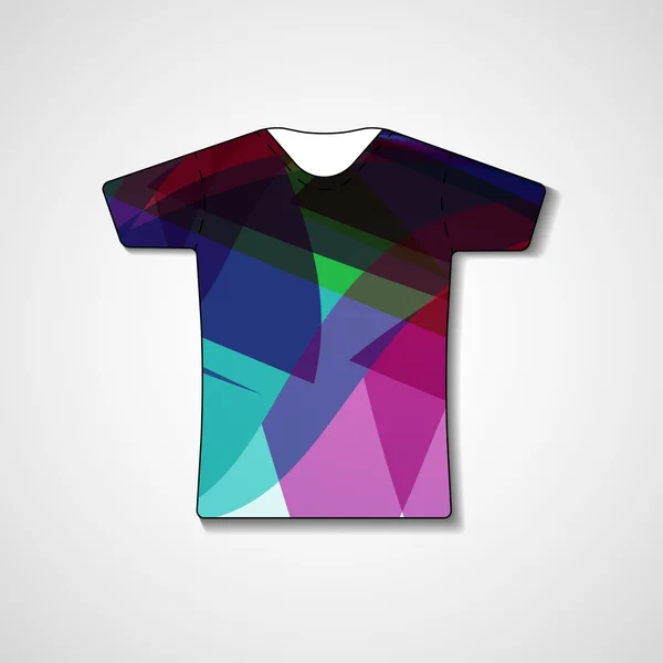 Ilustração abstrata na t-shirt — Vetor de Stock