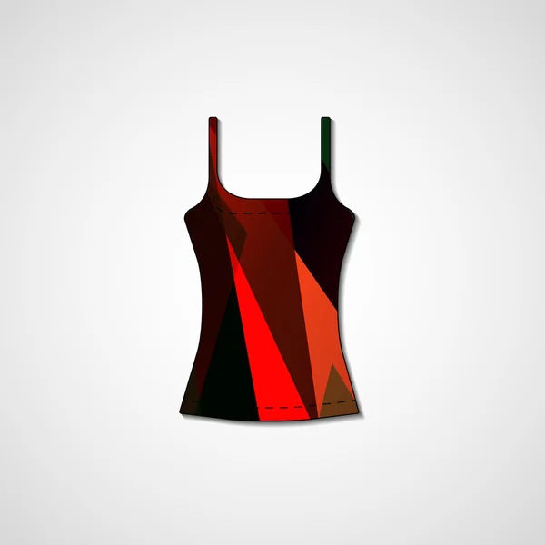 Singlet üzerinde soyut resim — Stok Vektör