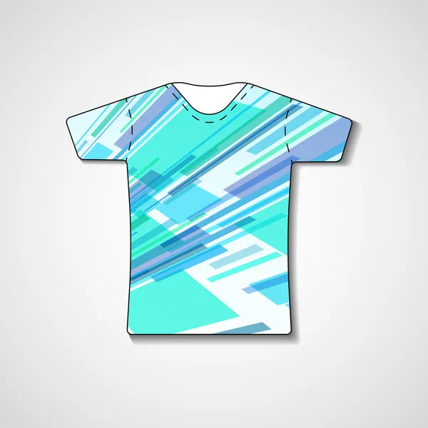 Abstracte illustratie op t-shirt — Stockvector