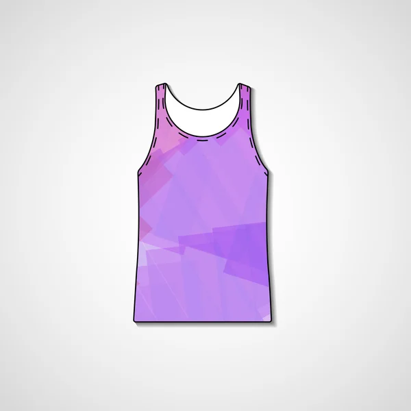 Abstracte illustratie op singlet — Stockvector