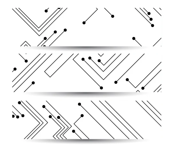 您的设计的电路板横幅 — 图库矢量图片