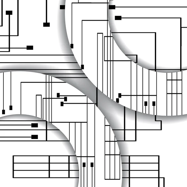 回路基板の図 — ストックベクタ