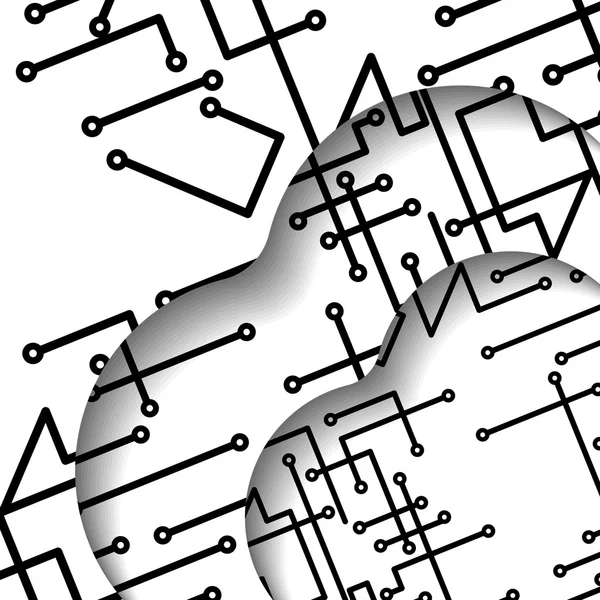 Ilustración de placa de circuito — Archivo Imágenes Vectoriales
