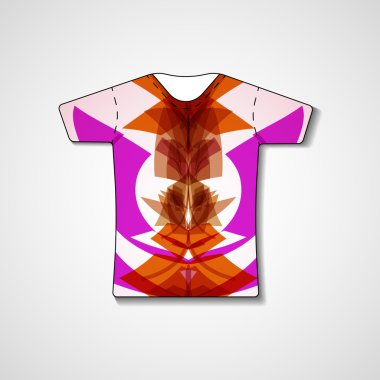 t-shirt üzerinde soyut resim