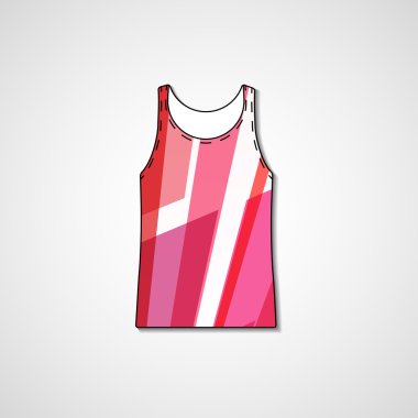 singlet üzerinde soyut resim