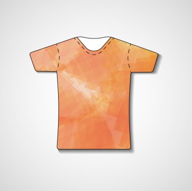 t-shirt üzerinde soyut resim