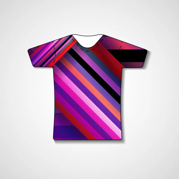 Abstracte illustratie op t-shirt — Stockvector