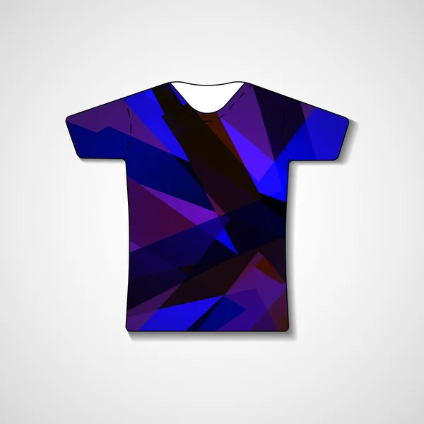 Ilustración abstracta en camiseta — Archivo Imágenes Vectoriales