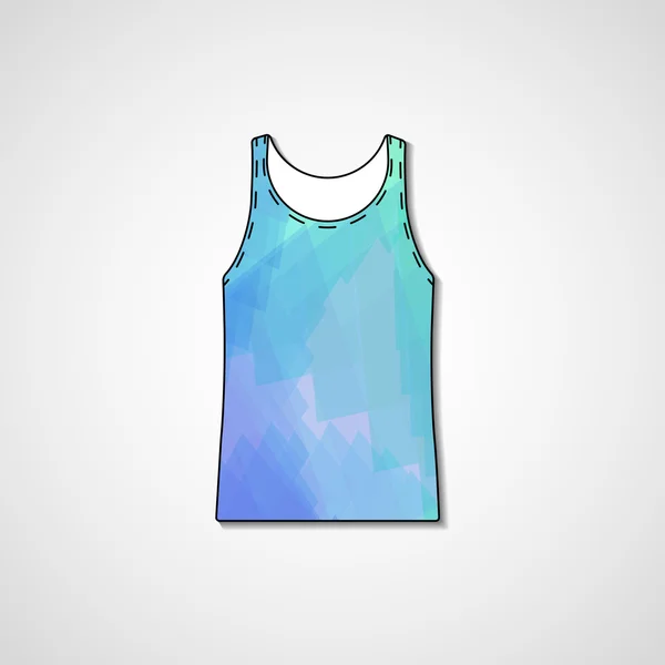 Abstracte illustratie op singlet — Stockvector