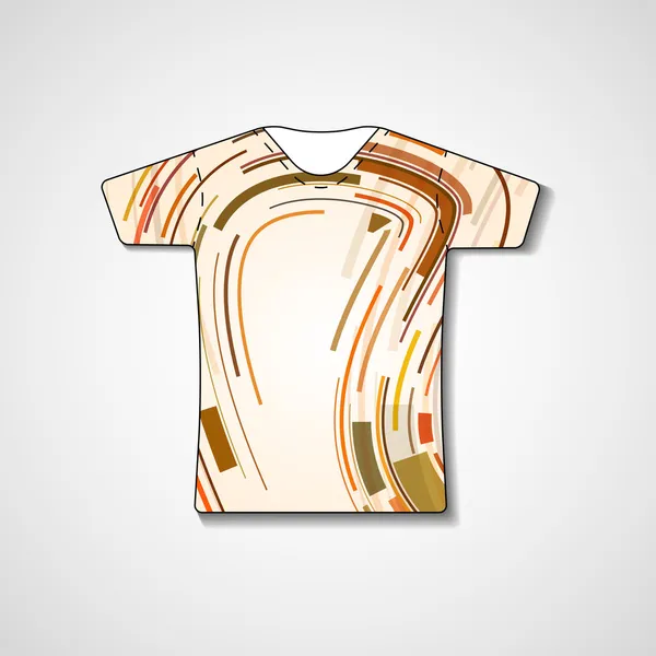 Ilustração abstrata na t-shirt — Vetor de Stock