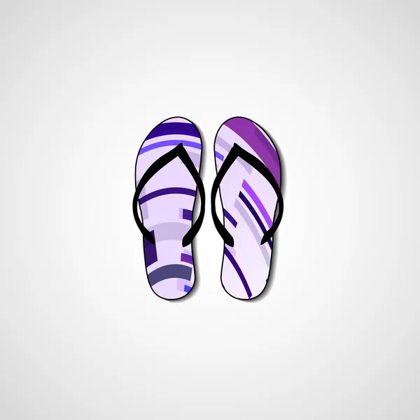 Abstrakte Illustration auf Flip Flops — Stockvektor