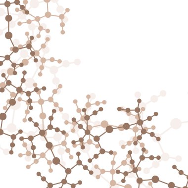 molekül arka plan, renkli resimde